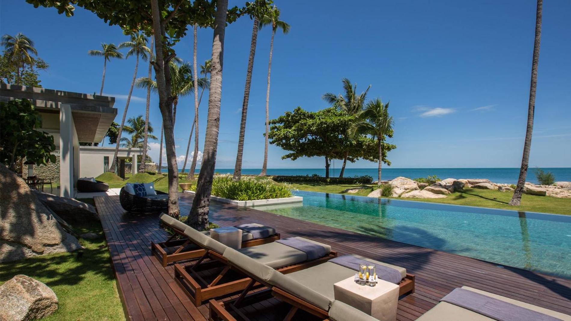 Fashionable Villa Malabar Beachfront 5 Bedrooms Plus 2 Kid'S Bedrooms Laem Sor Exterior photo